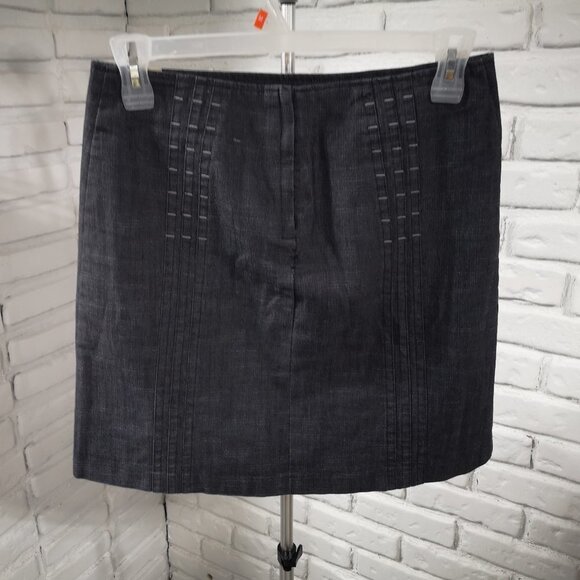 RW & Co Ladies A-line Size 8 Fully Lined Jean Skirt - Picture 2 of 9